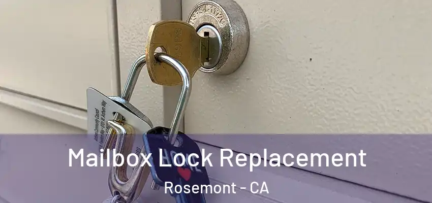 Mailbox Lock Replacement Rosemont - CA